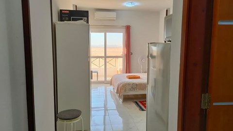 Voll möbliertes Studio mit Meerblick in Hurghada